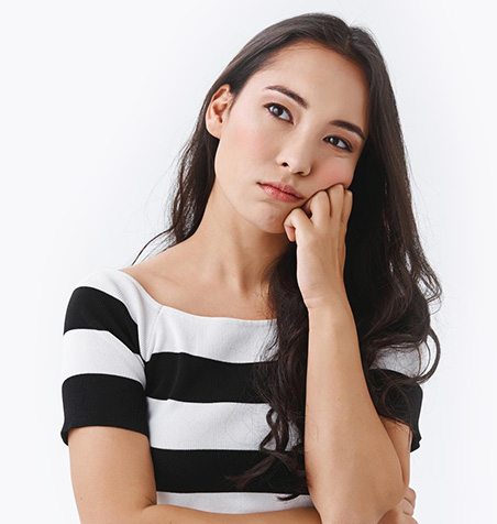 Woman considering where to begin with her financial planning